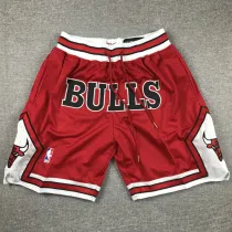 BULLS Red City Edition Top Quality NBA Pocket Pants #公牛