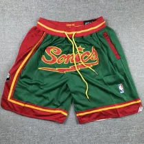 Supersonic Green City Edition Top Quality NBA Pocket Pants *超音速