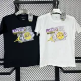 T132 Lakers Jordan White High Quality Casual T-Shirt