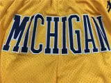 Michigan Yellow City Edition Top Quality NBA Pocket Pants * 密歇根