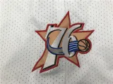 76ERS White City Edition Top Quality NBA Pocket Pants #76人队