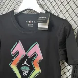 T122 Jordan Black High Quality Casual T-Shirt