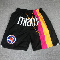 Heat Black City Edition Top Quality NBA Pocket Pants (热火彩虹版)