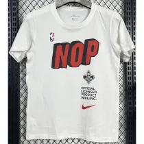 T117 Pelicans NOP White High Quality Casual T-Shirt
