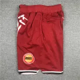 Rockets Red City Edition Top Quality NBA Pocket Pants * 火箭队中文版