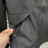 2024-25 PSG Jordan Black Outdoor Jackets #B602冲锋衣