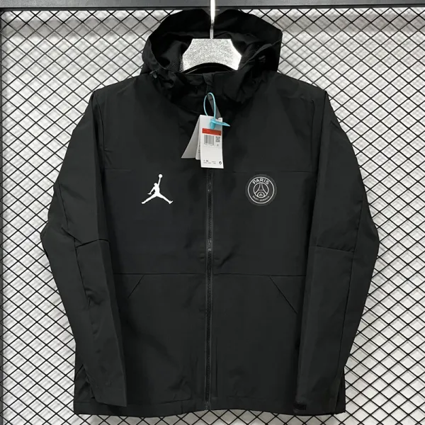 2024-25 PSG Jordan Black Outdoor Jackets #B602冲锋衣