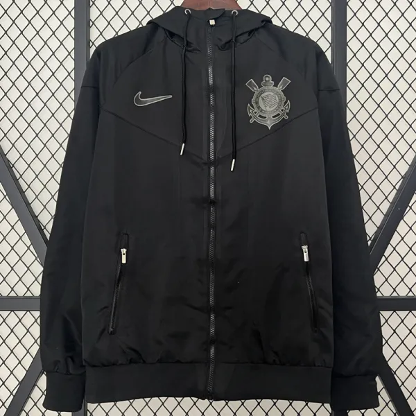 2024-25 Corinthians Black Windbreaker