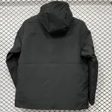2024-25 PSG Jordan Black Outdoor Jackets #B602冲锋衣
