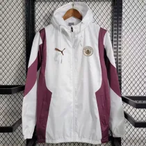 2024-25 Man City Red White Windbreaker