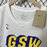 T112 Warriors GSW White High Quality Casual T-Shirt
