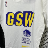 T112 Warriors GSW White High Quality Casual T-Shirt