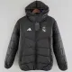 2024-25 RMA Black Hooded Cotton Coat #棉衣