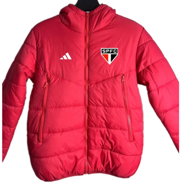 2024-25 Sao Paulo Red Hooded Cotton Coat #棉衣