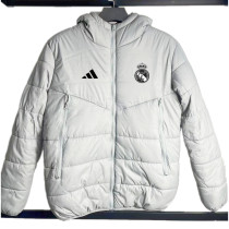 2024-25 RMA White Hooded Cotton Coat #棉衣