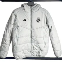 2024-25 RMA White Hooded Cotton Coat #棉衣