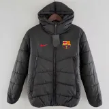 2024-25 BAR Black Hooded Cotton Coat #棉衣