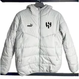 2024-25 Al-Hilal White Hooded Cotton Coat #棉衣
