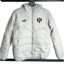 2024-25 Al-Hilal White Hooded Cotton Coat #棉衣