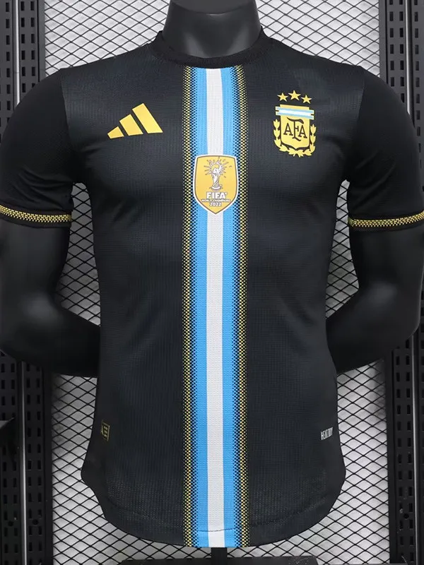 2024-25 Argentina Black Special Edition Player Version Soccer Jersey *