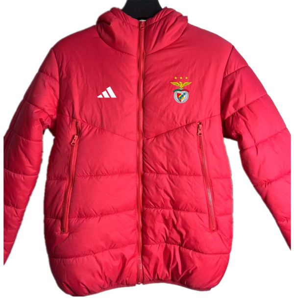 2024-25 Benfica Red Hooded Cotton Coat #棉衣