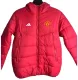 2024-25 Man Utd Red Hooded Cotton Coat #棉衣