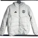 2024-25 Man Utd White Hooded Cotton Coat #棉衣