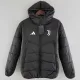 2024-25 JUV Black Hooded Cotton Coat #棉衣