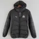 2024-25 Marseille Black Hooded Cotton Coat #棉衣