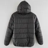 2024-25 RMA Black Hooded Cotton Coat #棉衣
