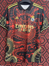 2024-25 RMA Red Black Special Edition Training Shirts (黑红龙纹)