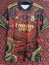 2024-25 RMA Red Black Special Edition Training Shirts *黑红龙纹