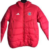2024-25 Bayern Red Hooded Cotton Coat #棉衣