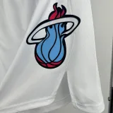 2023-24 HEAT White South Coast Top Quality NBA Pants