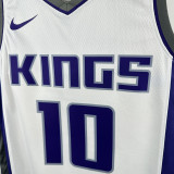 2022-23 Kings DEROZAN #10 White Top Quality Hot Pressing NBA Jersey
