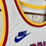 2024-25 WARRIORS WIGGINS #22 White Retro Top Quality Hot Pressing NBA Jersey