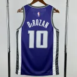 2022-23 KINGS DEROZAN #10 Purple Away Top Quality Hot Pressing NBA Jersey(V领）