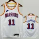 2024-25 WARRIORS THOMPSON #11 White Retro Top Quality Hot Pressing NBA Jersey