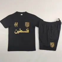 2024-25 Palestina FC Black Anniversary Edition Kids Soccer Jersey *金色广告