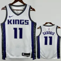 2022-23 Kings SABONIS #11 White Top Quality Hot Pressing NBA Jersey