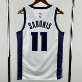 2023-24 Kings SABONIS #11 White Top Quality Hot Pressing NBA Jersey