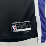 2023-24 Kings SABONIS #11 Black Top Quality Hot Pressing NBA Jersey