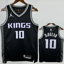 2023-24 Kings DEROZAN #10 Black Top Quality Hot Pressing NBA Jersey