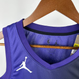 2023-24 Kings SABONIS #11 Purple Top Quality Hot Pressing NBA Jersey (Trapeze Edition)飞人版
