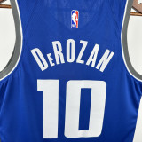 2023-24 Kings DEROZAN #10 Blue City Edition Top Quality Hot Pressing NBA Jersey