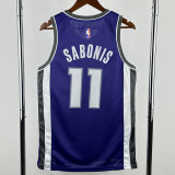 2022-23 Kings SABONIS #11 Purple Top Quality Hot Pressing NBA Jersey