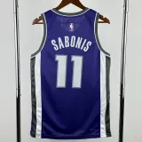 2022-23 Kings SABONIS #11 Purple Top Quality Hot Pressing NBA Jersey