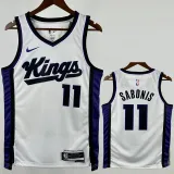 2023-24 Kings SABONIS #11 White Top Quality Hot Pressing NBA Jersey