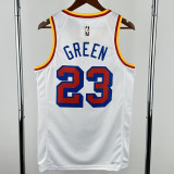 2024-25 WARRIORS GREEN #23 White Retro Top Quality Hot Pressing NBA Jersey
