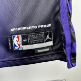 2023-24 Kings DEROZAN #10 Purple Top Quality Hot Pressing NBA Jersey (Trapeze Edition)飞人版